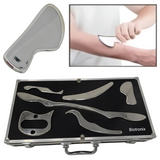 Biotronix Portable 6 Pc IASTM Therapy Tools for Muscle Pain Relief and Fascia Treatment