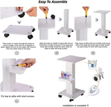 Biotronix Heavy-duty Movable Equipment Trolley with Storage Tray and Wheels
