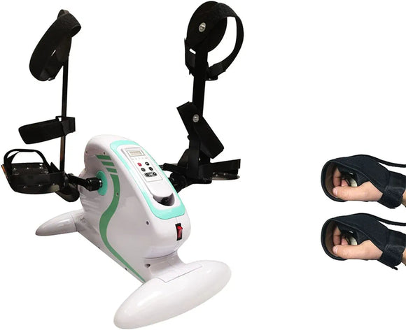Motorized Pedo Cycle with Remote Control and Leg Support Protectors for Paralysis Recovery