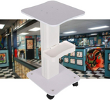 Biotronix Durable Movable Storage Trolley with Storage Tray and Wheels