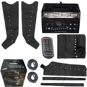 Advanced Sequential Air Compression DVT with 8 Chamber for Lymphatic Health & Rehabilitation with 2 LEGS, 1 WAIST & 1 ARM Attachment
