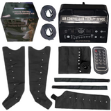Portable Sequential Air Compression DVT with 8 Chamber for Lymphatic Health & Rehabilitation with 2 LEGS, 1 WAIST & 1 ARM Attachment
