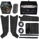 Digital Air Compression Therapy Device with 8 Chamber for Lymphedema with 2 LEGS, 1 WAIST & 1 ARM Attachment