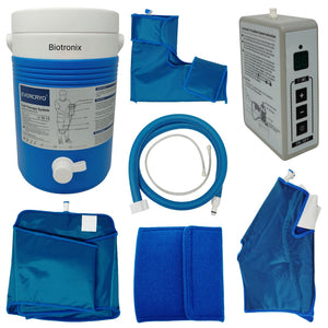 Motorized Cryo Cold Therapy Unit 1 Knee, 1 Back, 1 Ankle, 1 Shoulder Attachment