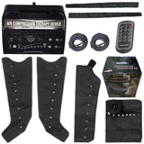 Portable Sequential Air Compression DVT with 8 Chamber for Lymphatic Health & Rehabilitation with 2 LEGS, 1 WAIST & 1 ARM Attachment