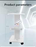 Biotronix Movable Tool Storage Cart with Tray and Rolling Wheels for Physiotherapy