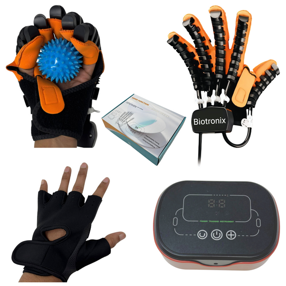Biotronix Hand Rehabilitation Device Single Hand LEFT for Hemiplegia Recovery Extra Large (XL) Size