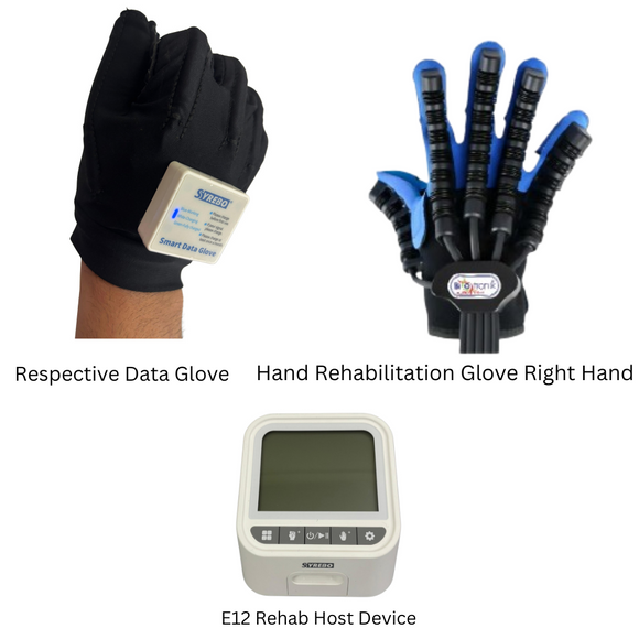Advanced Syrebo E12 Hand Rehabilitation Device for Paralysis Single Right Hand Size-XL