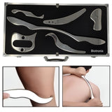 Biotronix Portable 6 Pc IASTM Therapy Tools for Muscle Pain Relief and Fascia Treatment