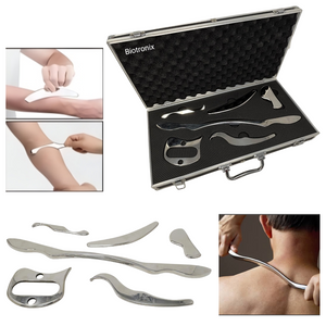 Biotronix 6-piece IASTM Therapy Tools for Fascia Release and Deep Tissue Therapy & Chiropracting