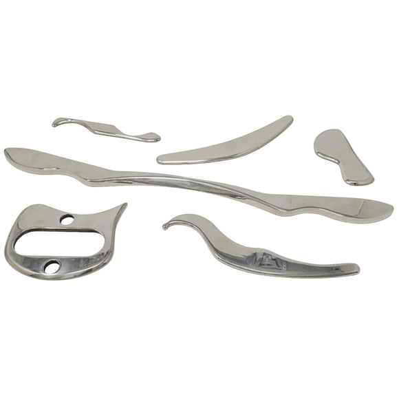 Biotronix 6-piece IASTM Therapy Set for Muscle Rehabilitation and Soft Tissue Healing