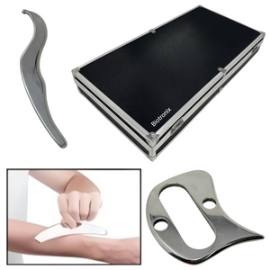 Biotronix 6-piece IASTM Tool Set for Soft Tissue Therapy and Rehabilitation