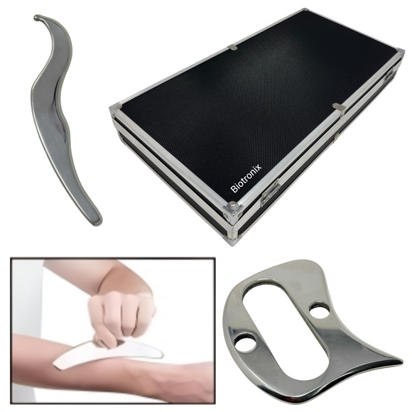 Biotronix 6-piece IASTM Tool Set for Soft Tissue Therapy and Rehabilitation