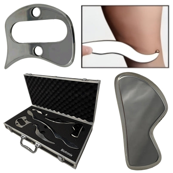 Biotronix IASTM Tools for Chronic Muscle Pain Treatment, Physiotherapy and Rehabilitation Therapy Tools