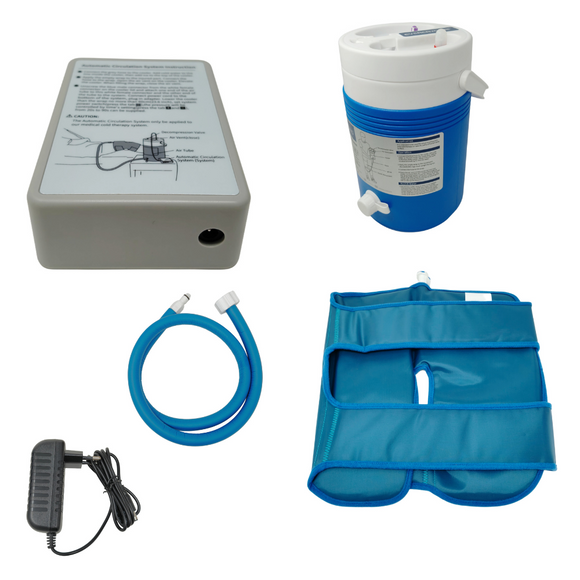 Portable Cryo Cold Therapy Unit with Motor & Knee Cuff for Pain Relief