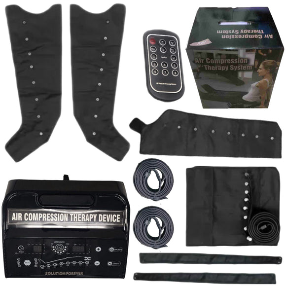 Air Compression DVT 8 Chamber with 6 Modes for Leg Rehabilitation with 2 LEGS, 1 WAIST & 1 ARM Attachment