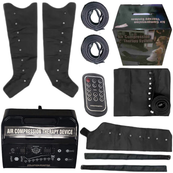 Air Compression DVT  with 8 Chamber for Lymphedema & Pain Relief 2 LEGS, 1 WAIST & 1 ARM Attachment