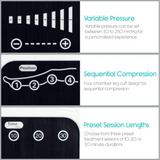 DVT Pneumatic Air Compression Lymphedema Digital 4 Chamber LEGS ARM WAIST