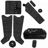 Digital Air Compression Therapy Device with 8 Chamber for Lymphedema with 2 LEGS, 1 WAIST & 1 ARM Attachment