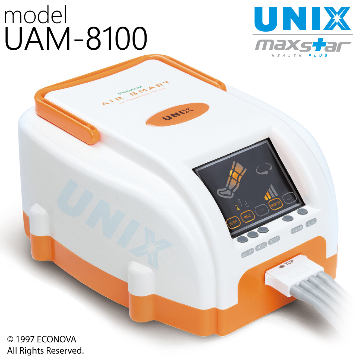 UNIX UAM-8100 Air Compression Therapy System Pneumatic Lymphedema 4 Ch ...