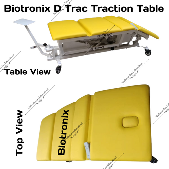 Biotronix D Trac Hi Low Height Adjustable Traction Table Motorized ( Electrical ) Remote Controlled Basic Model Single Function ( Hi Low )  used in Physiotherapy and Rehabilitation Make in India with 3 Year Motor Warranty