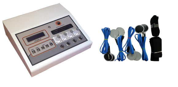 Biotronix Tens 4 Channel LCD Display with 10 Pre Program Auto Mode Digital Electrotherapy Physiotherapy Pain Therapy Equipment make in India with 2 year Warranty