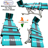 Biotronix Tilt Table Motorized ( Electrical ) Remote Controlled Premium Model used in Physiotherapy and Rehabilitation Make in India with 3 Year Motor Warranty
