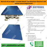 ﻿Biotronix Hi Low Height Adjustable Bobath Table Motorized ( Electrical ) with Remote Control Single Section used in Physiotherapy and Rehabilitation