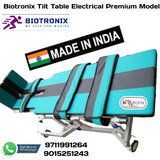 Biotronix Tilt Table Motorized ( Electrical ) Remote Controlled Premium Model used in Physiotherapy and Rehabilitation Make in India with 3 Year Motor Warranty