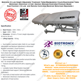 Biotronix Hi Low Height Adjustable Treatment Table/Manipulation Couch/Examination Table Motorized ( Electrical ) 2 fold ( Section )Remote Controlled Premium Model Dual Function ( Hi Low  and Remote Controlled Backrest Adjustment ) used in Physiotherapy