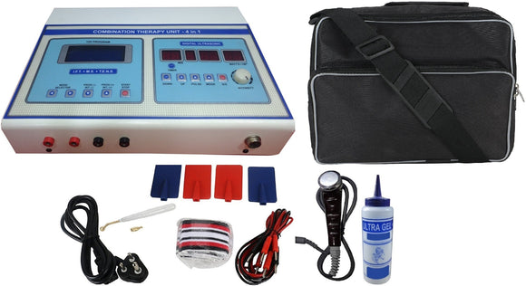 Biotronix Combination Electrotherapy 4 in one IFT MS TENS ( 125 Programs )  Ultrasound Therapy make in India with 2 year warranty