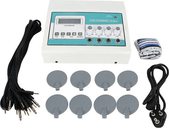 Biotronix Tens Unit 4 Channel  LCD Auto Mode Deluxe Clinical Model Physiotherapy Pain Relief Therapy Equipment Make In India with 2 year Warranty