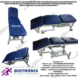 Biotronix Hi Low Height Adjustable Treatment Table/Manipulation Couch/Examination Table Motorized ( Electrical ) 3 Fold ( Section )Remote Controlled Basic Model Single Function ( Hi Low Height Adjustment ) used in Physiotherapy and Rehabilitation