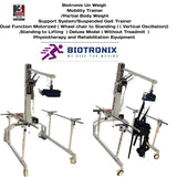 Biotronix Un Weight Mobility Trainer /Partial Body Weight Support System/Suspended Gait Trainer Dual Function Motorized ( Wheel chair to Standing (  Vertical Oscillation) ,Standing to Lifting  ) Deluxe Model ( Without Treadmill  )
