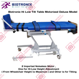 Biotronix Hi Low Height Adjustable Tilt Table Motorized ( Electrical ) Remote Controlled Premium Model used in Physiotherapy and Rehabilitation Make in India with 3 Year Motor Warranty