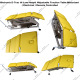 Biotronix D Trac Hi Low Height Adjustable Traction Table Motorized ( Electrical ) Remote Controlled Basic Model Single Function ( Hi Low )  used in Physiotherapy and Rehabilitation Make in India with 3 Year Motor Warranty