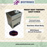 Biotronix Moist Heat Therapy Unit (With 4Pack) Hydrocollator Hot Pack Unit 4 pack Stainless Steel Basic Model ( Outer body 202 grade SS and Tank 202 grade SS ) used in Physiotherapy and Rehabilitation Make In India