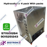 Biotronix Moist Heat Therapy Unit (With 4Pack) Hydrocollator Hot Pack Unit 4 pack Stainless Steel Basic Model ( Outer body 202 grade SS and Tank 202 grade SS ) used in Physiotherapy and Rehabilitation Make In India