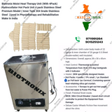 Biotronix Moist Heat Therapy Unit (With 4Pack) Hydrocollator Hot Pack Unit 4 pack Stainless Steel  Premium Model ( Inner Tank 304 Grade Stainless Steel  ) used in Physiotherapy and Rehabilitation Make In India