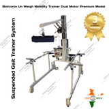 Biotronix Un Weight Mobility Trainer /Partial Body Weight Support System/Suspended Gait Trainer Dual Function Motorized ( Wheel chair to Standing (  Vertical Oscillation) ,Standing to Lifting  ) Deluxe Model ( Without Treadmill  )