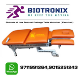 Biotronix Multi Section ( 5 Section ) HI-LOW Postural Drainage Table ( Motorized ) Electrical Dual Function ( Height Adjustable Motorized and Postural Drainage Control) used in Physiotherapy and Rehabilitation