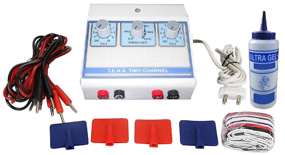 Biotronix TENS Machine 2 Channel ELECTROTHERAPY DEVICE PORTABLE FOR PAIN RELIEF Make in India with 2 Year warranty