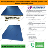 ﻿Biotronix Hi Low Height Adjustable Bobath Table Motorized ( Electrical ) with Remote Control Single Section used in Physiotherapy and Rehabilitation