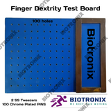 Biotronix Finger Dexterity TEST Board 100 pins with 2 Tweezers Occupational Therapy