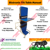 Biotronix Tilt Table Manual Model used in Physiotherapy and Rehabilitation Make in India