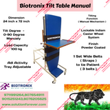 Biotronix Tilt Table Manual Model used in Physiotherapy and Rehabilitation Make in India