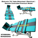 Biotronix Tilt Table Motorized ( Electrical ) Remote Controlled Premium Model used in Physiotherapy and Rehabilitation Make in India with 3 Year Motor Warranty