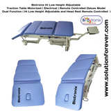 Biotronix Hi Low Height Adjustable Traction Table Motorized ( Electrical ) Remote Controlled Basic Model Single Function ( Hi Low )  used in Physiotherapy and Rehabilitation Make in India with 3 Year Motor Warranty