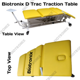 Biotronix D Trac Hi Low Height Adjustable Traction Table Motorized ( Electrical ) Remote Controlled Basic Model Single Function ( Hi Low )  used in Physiotherapy and Rehabilitation Make in India with 3 Year Motor Warranty