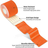 Biotronix KINESIOLOGY TAPE - 5M X 5CM ( single pc )   Athletic Sports Lifting Tape Physical Therapy Equipment